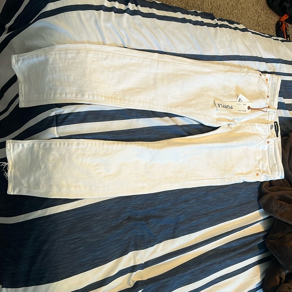 White Men purple brand skinny jeans size 30 let me know